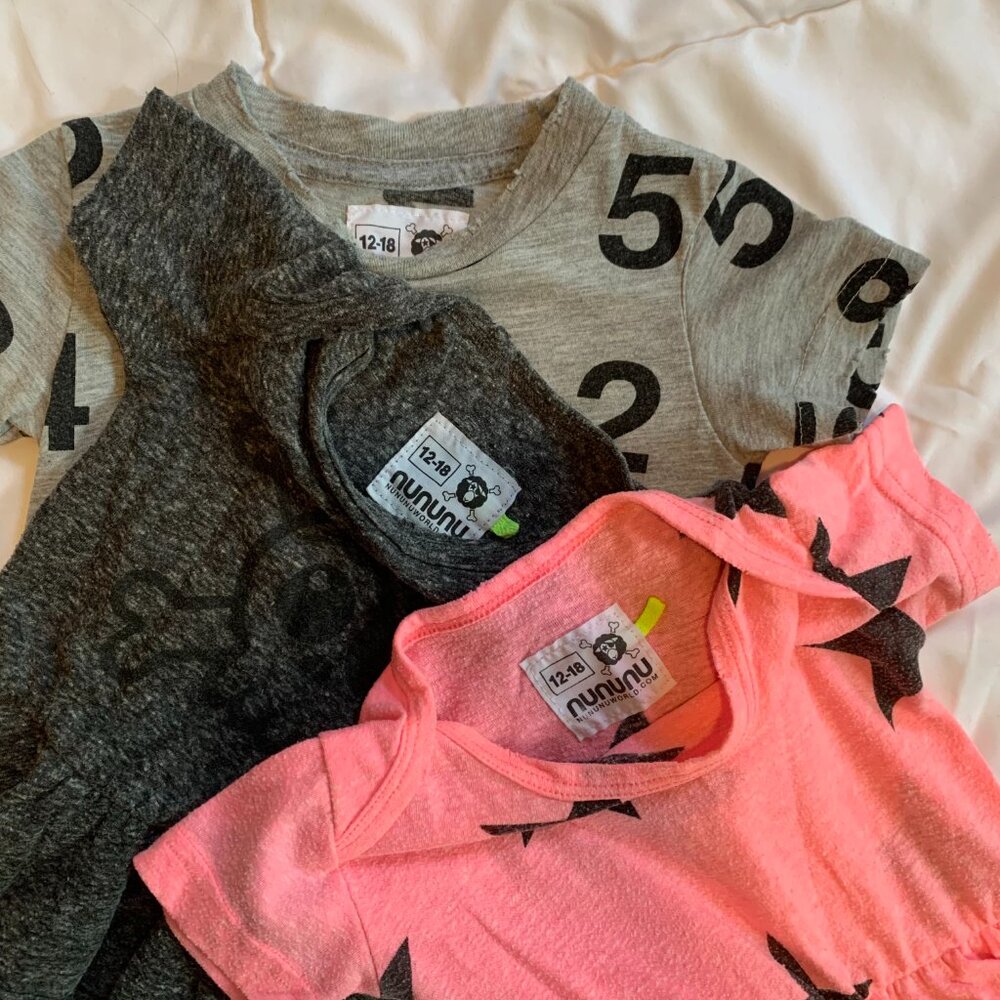 🖤 Nununu 3-Piece Baby Set – Size 12–18M – EUC/VGUC – Minimalist + Hipster Style - Picture 7 of 9